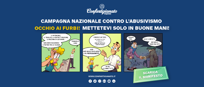 Allarme Confartigianato: nel ‘sommerso’ 3,2 mln di irregolari. Al via campagna nazionale anti-abusivismo.